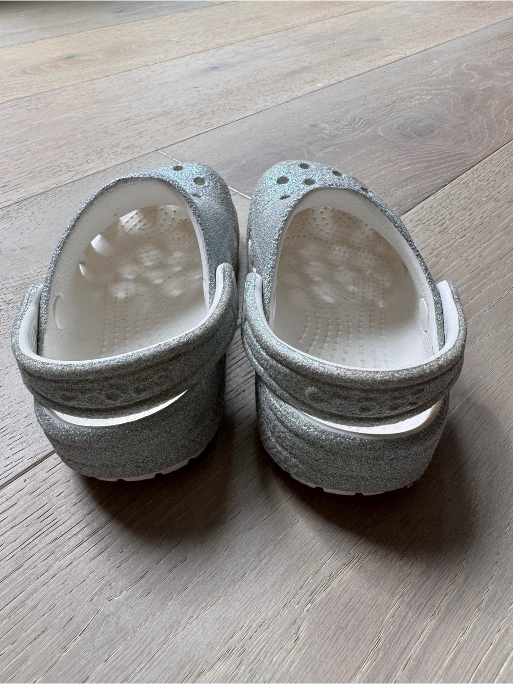 CROCS Kids' Glitter Clog — Silver - Picture 3 of 6